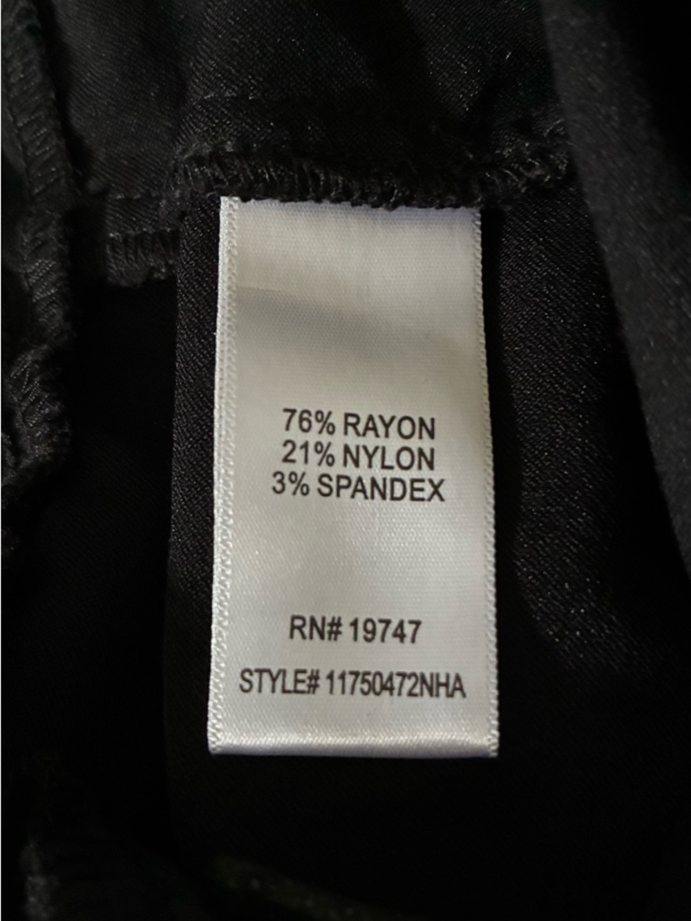 Counterparts Black Straight-Leg Dress Pants - Picture 4 of 4
